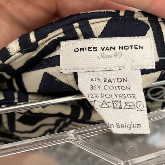 dries van noten print faux wrap skirt - Picture 2 of 4